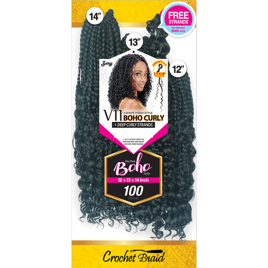 Zury V11 Crochet Braid BOHO CURLY 12"13"14"