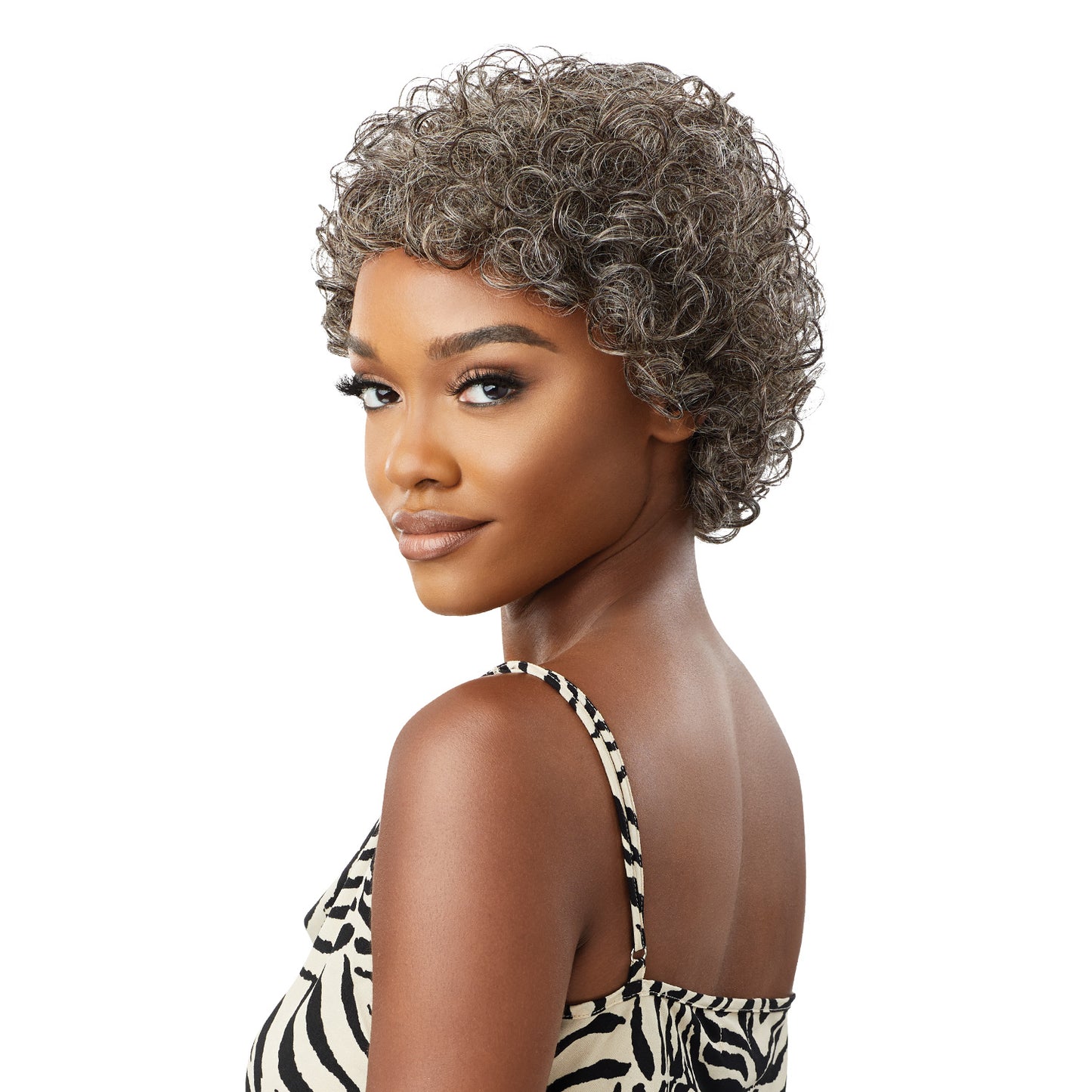 Outre Fab & Fly Gray Glamour Full Cap Wig HH - VERONICA