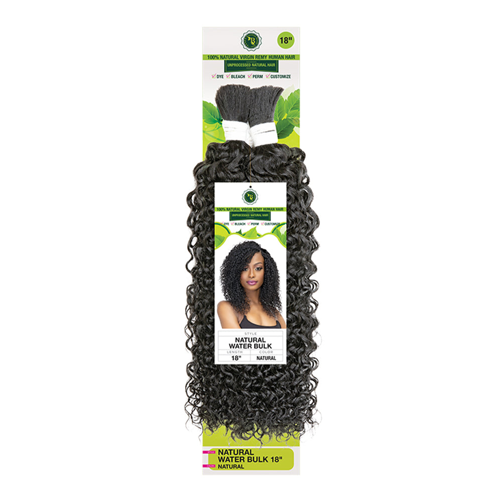 Janet Collection 100% Natural Virgin Remy Human Hair Braid NATURAL WATER BULK (14"-18")