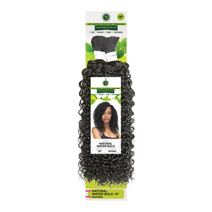 Janet Collection 100% Natural Virgin Remy Human Hair Braid NATURAL WATER BULK (14"-18")