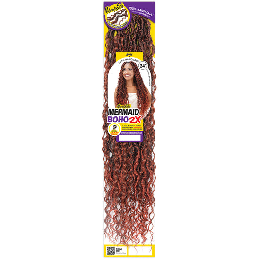 Zury Naturalistar Crochet Braid MERMAID BOHO LOC 2X 24"