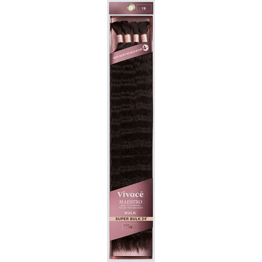 Vivace Maestro 100% Remy Human Hair Wet & Wavy Braids SUPER BULK (18"-24")